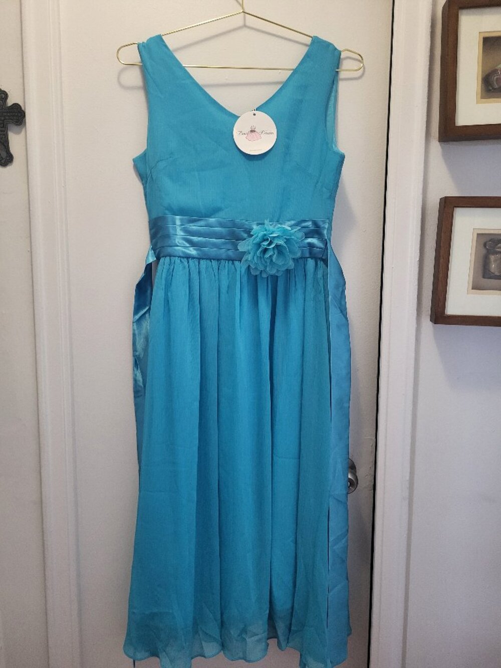 BOW DREAM LITTLE GIRLS  DRESS(NEW)